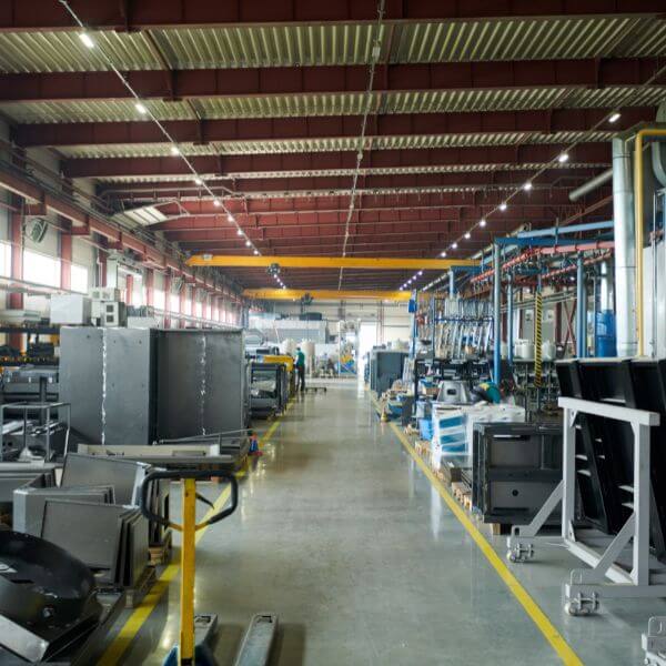 Epoxy flooring for heavy equipment workshops by Epoxy Flooring Guys Melbourne, made to handle oil spills and non-stop traffic.